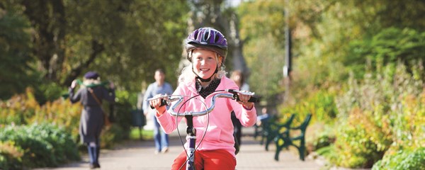 Lottie on tricycle